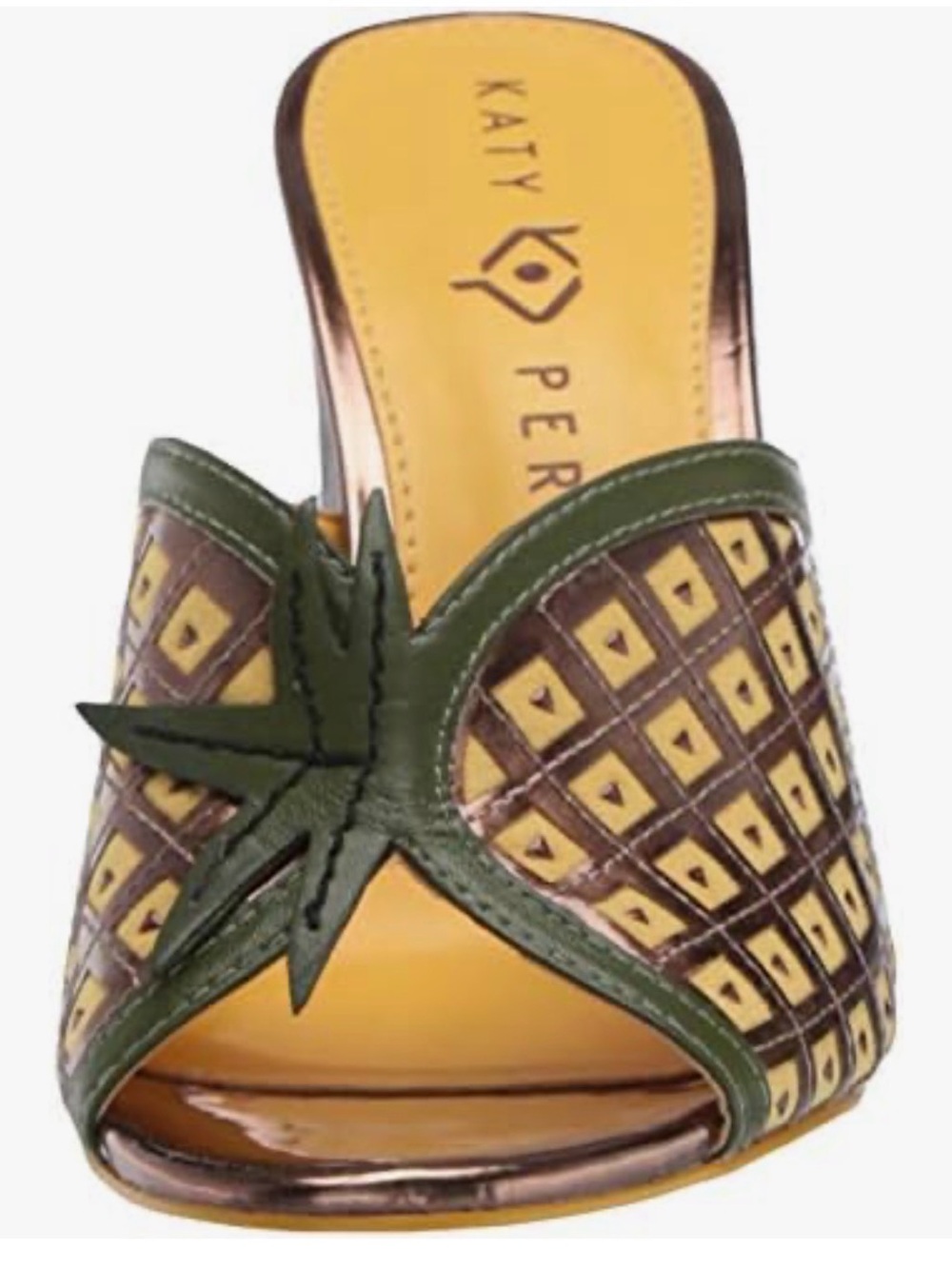 Katy Perry The Coolada Pineapple Mules Lucite Heel 9 (Fits 8-8.5)